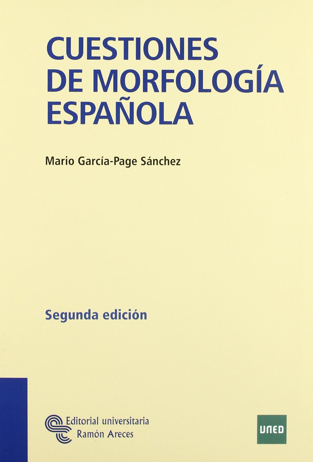 Cuestiones de morfología española (Libro Técnico) Social Sciences