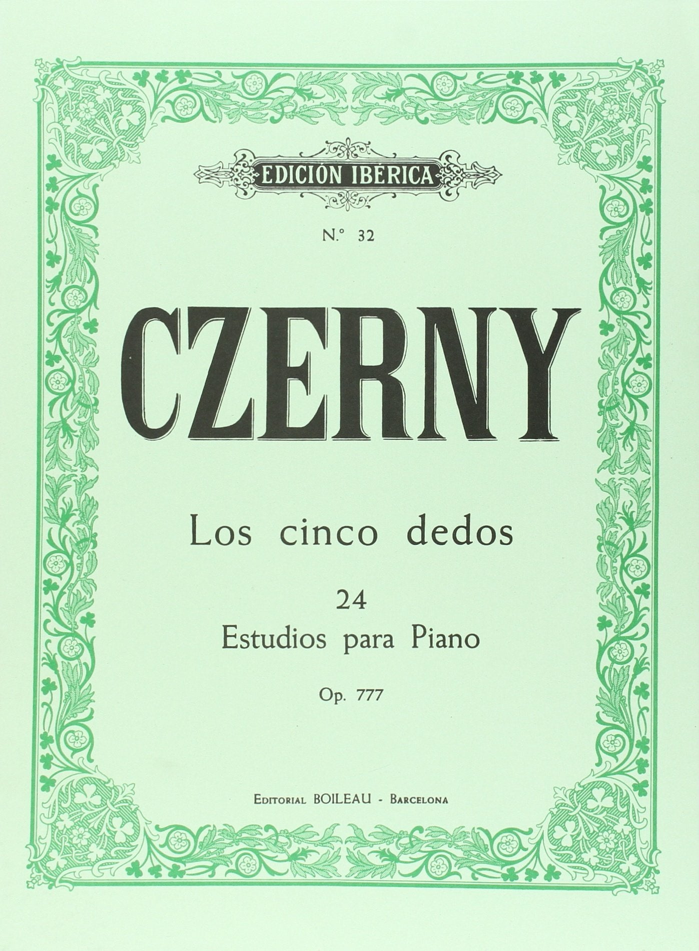 Los cinco dedos, 24 estudios para piano op. 777 Books