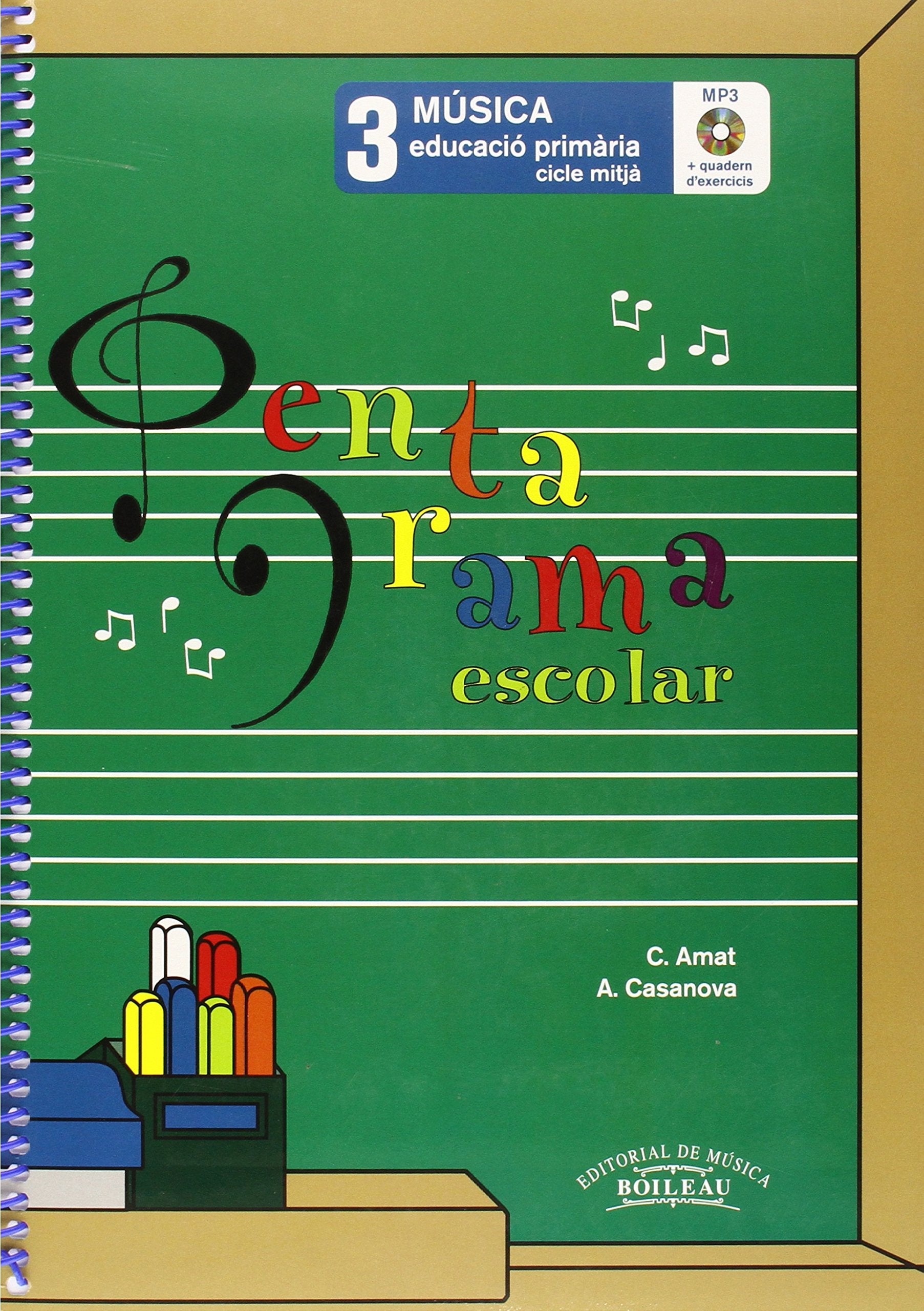 Pentagrama Escolar Música 3 CAT: Educació Primària. Cicle Mitjà book