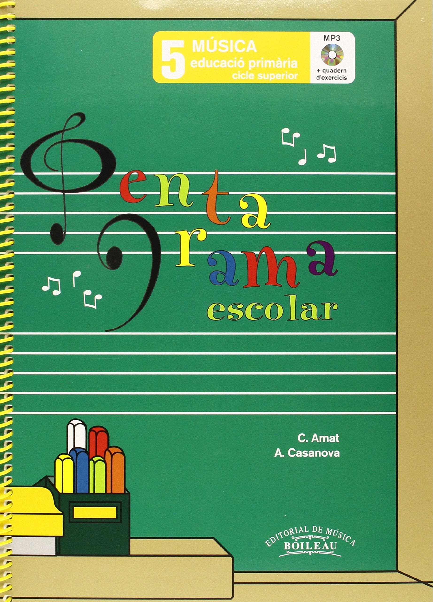 Pentagrama Escolar Música 5 CAT: Educació Primària. Cicle Superior Books