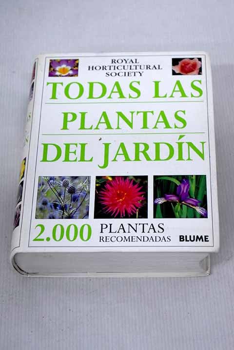 Todas las plantas del jardin book