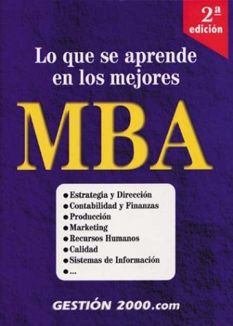 Lo Que Se Aprende En Los Mejores MBA Business, Finance & Career