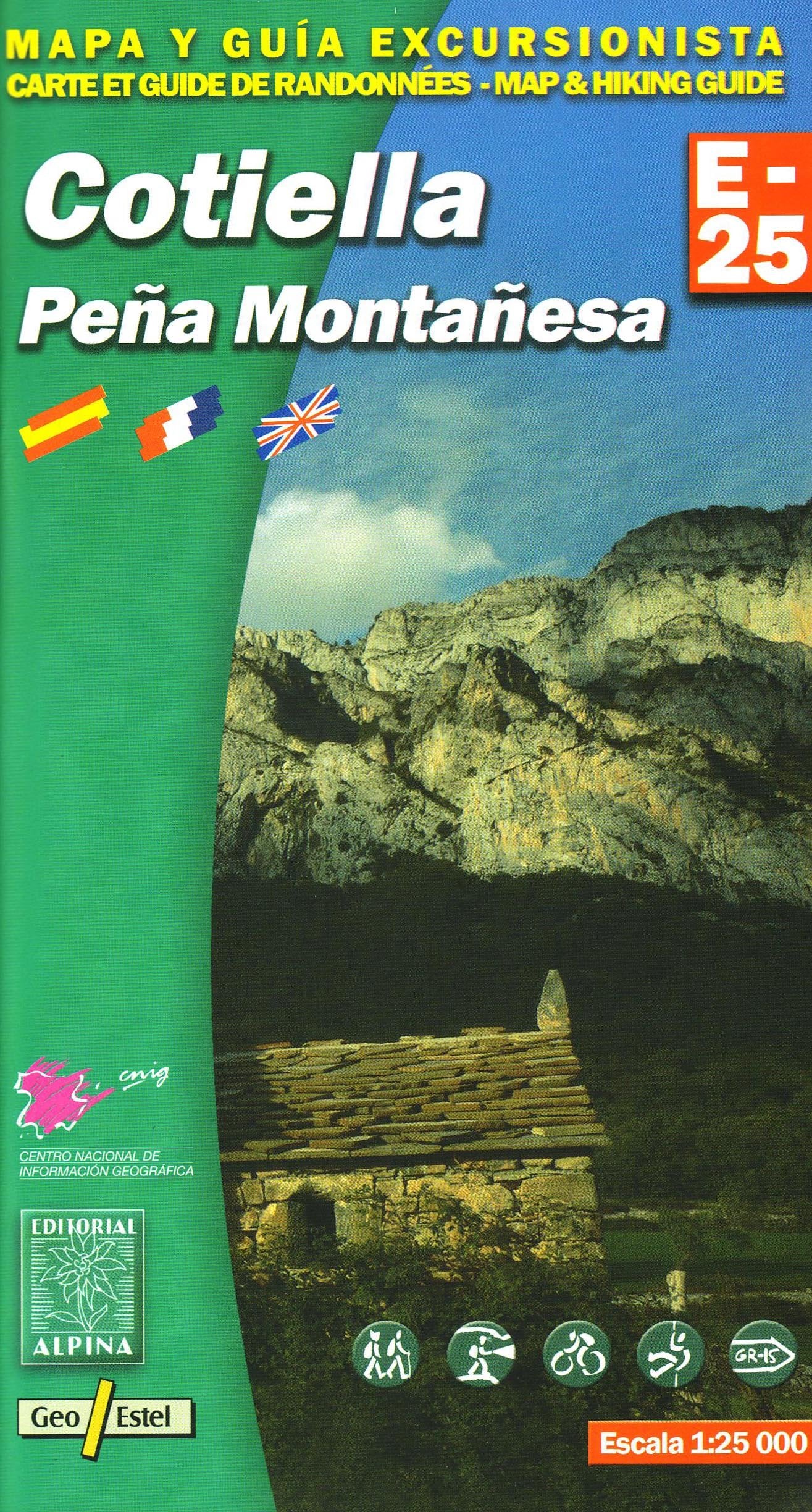 Cotiella - Pena Montanesa Wanderkarte 1 : 25 000 Geology & Geography