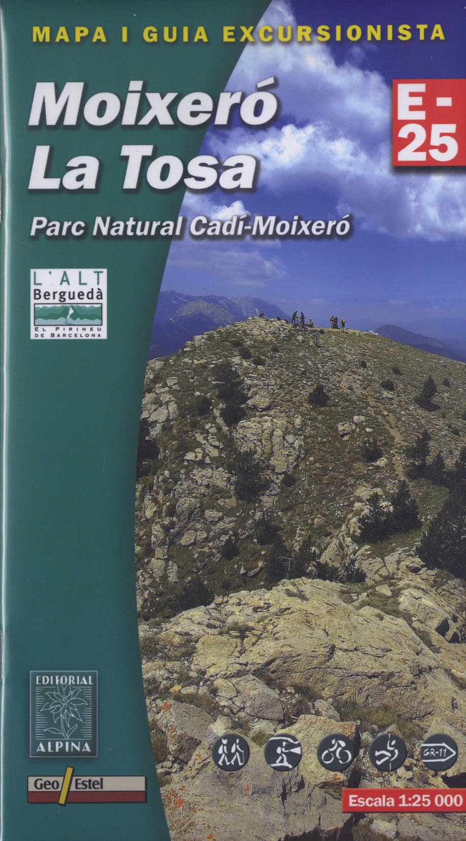 Moixero La Tosa Wanderkarte 1 : 25 000 Geology & Geography