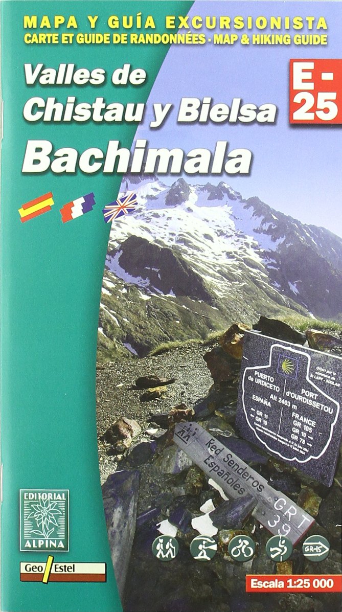 Bachimala  - Valles de Chistau y Bielsa 1:25.000 Wanderkarte Spanien Geology & Geography