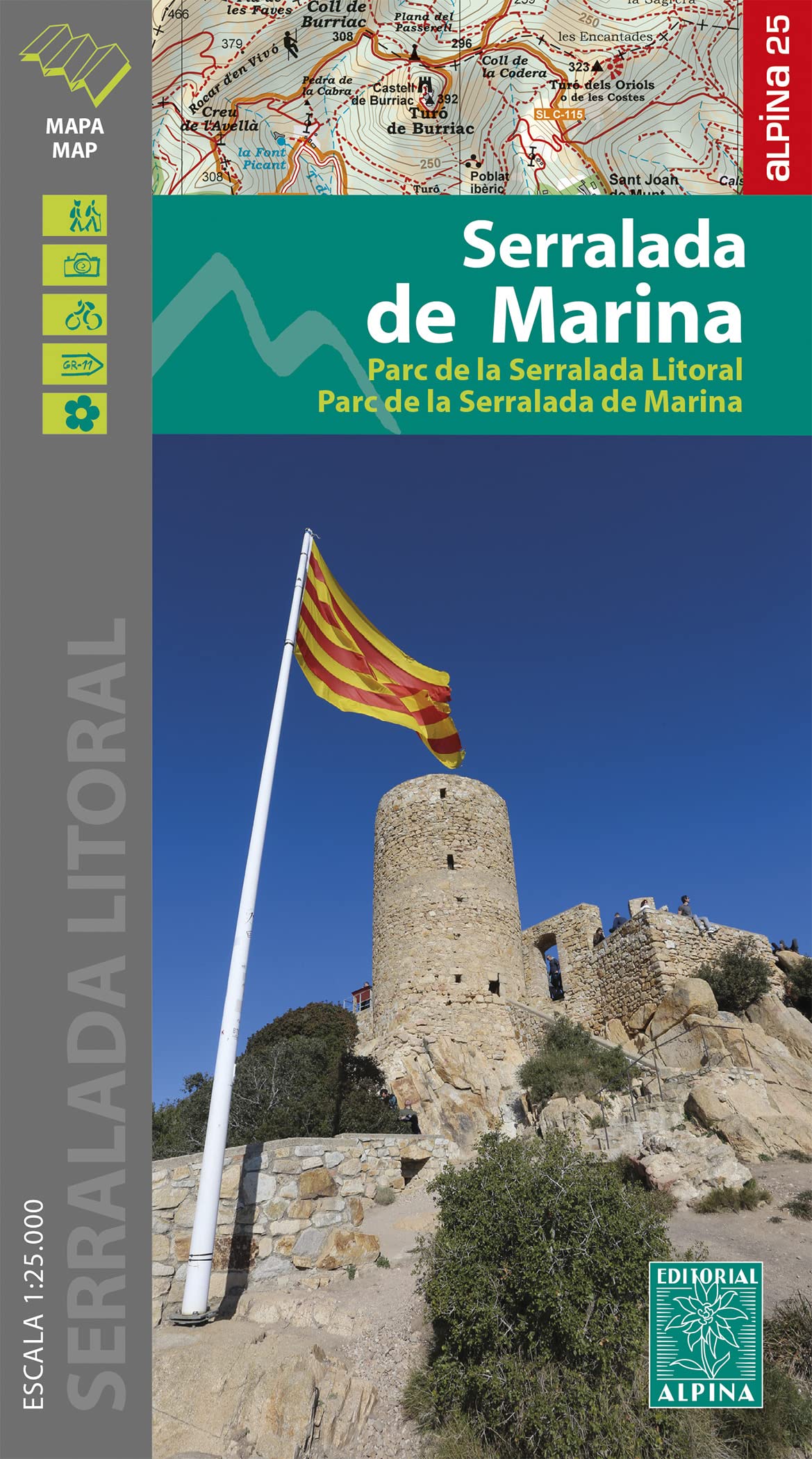 SERRALADA DE MARINA 1:25.000 PARC SERRALADA LITORAL -ALPINA Leisure, Home & Garden