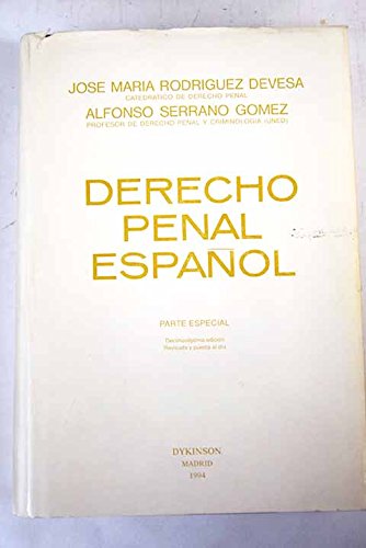 Derecho penal español: parte especial book