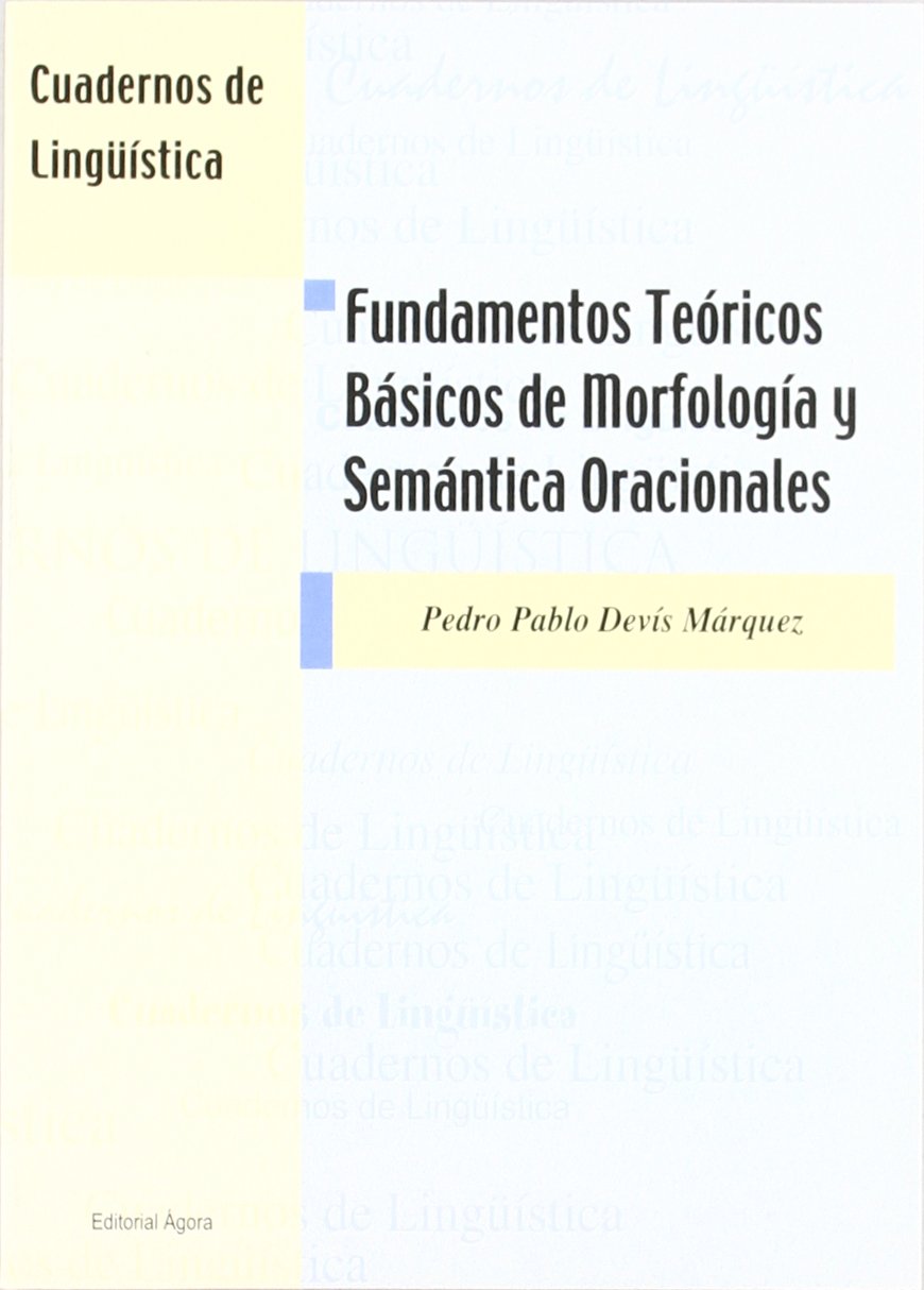 Product Image: Devis Márquez, P: Fundamentos teóricos báscios de morfología