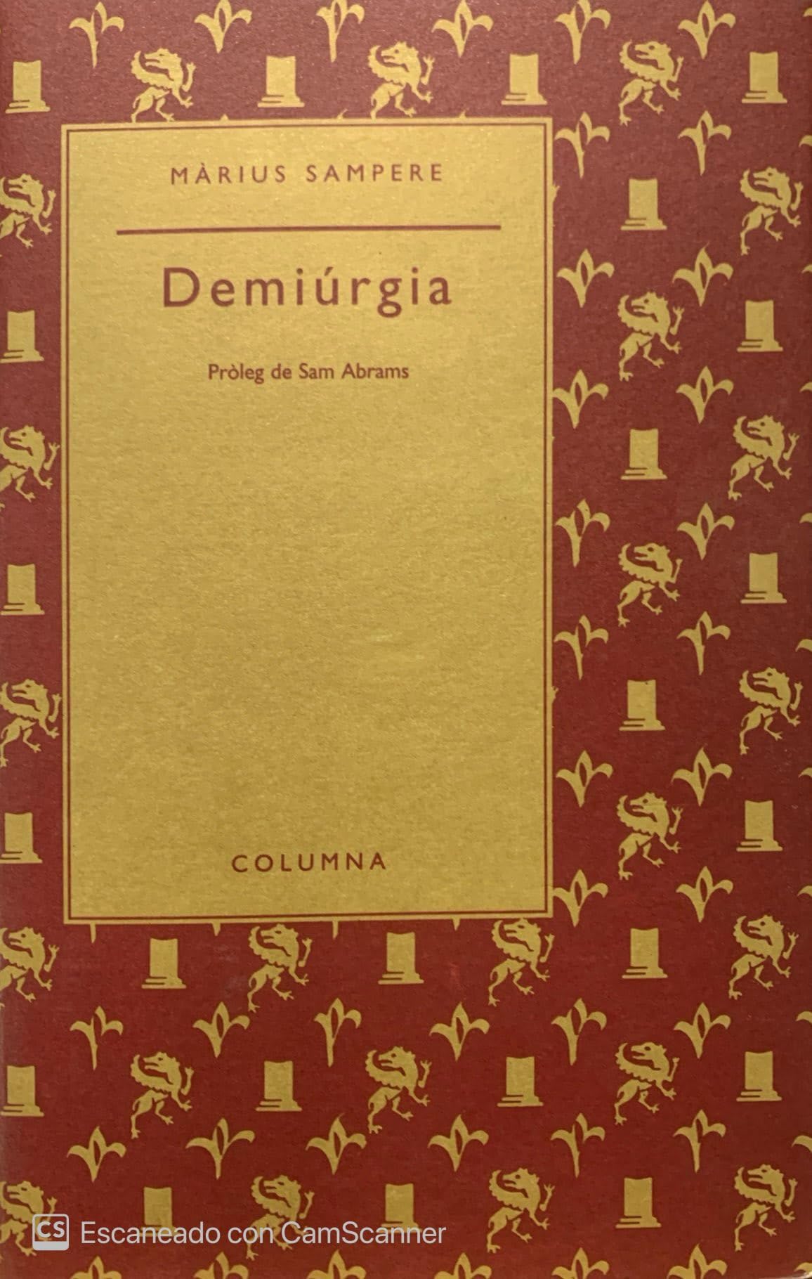 DEMIURGIA (COL.LECCIO POESIA AURIA, Band 75) Poetry
