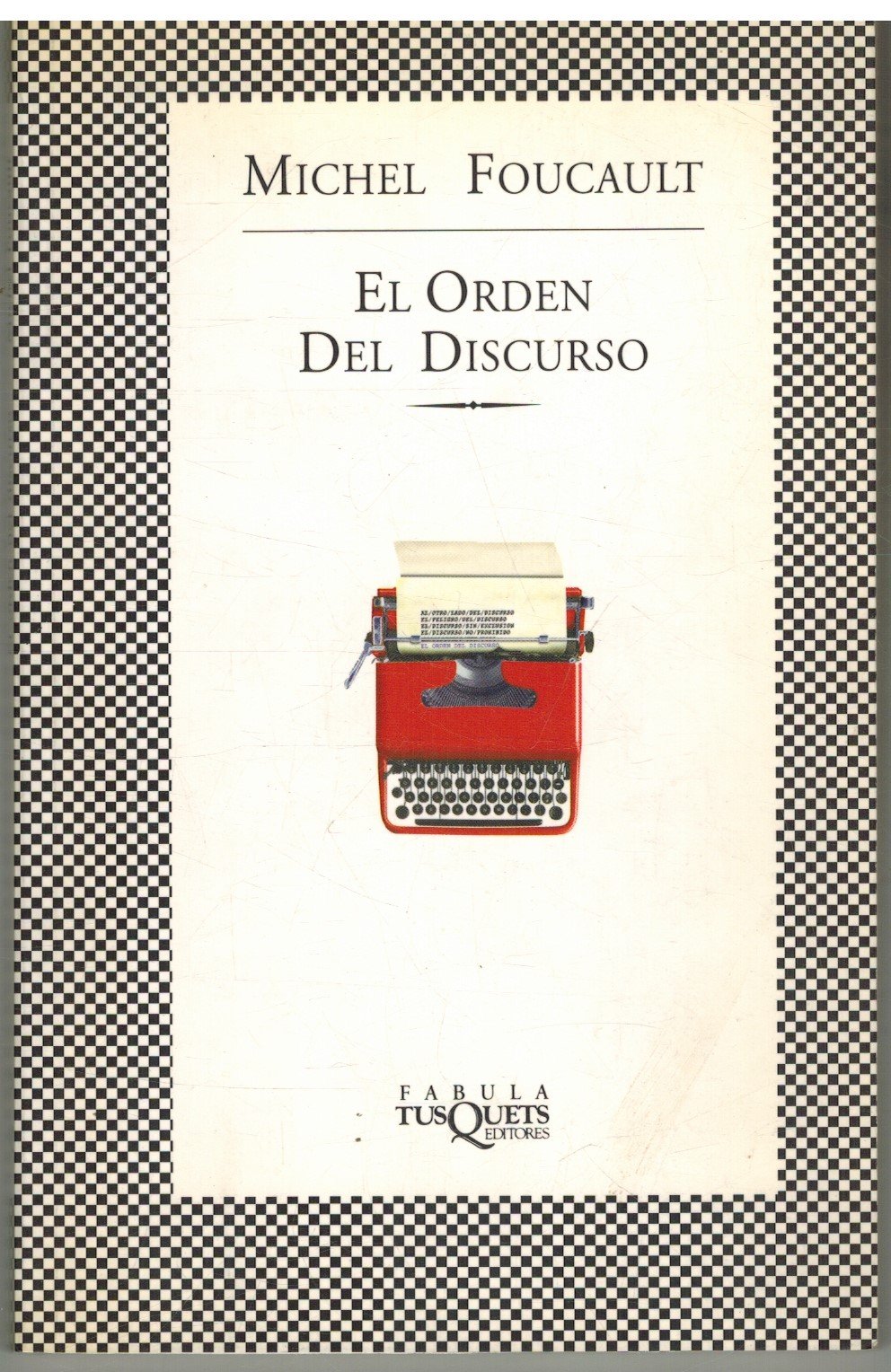 El orden del discurso (FÁBULA, Band 126) Social Sciences