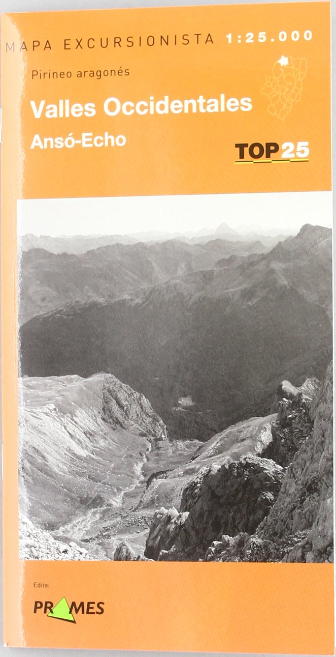 Mapa Valles occidentales - anso-echo - pirineo aragones (Top 25 (prames)) Books