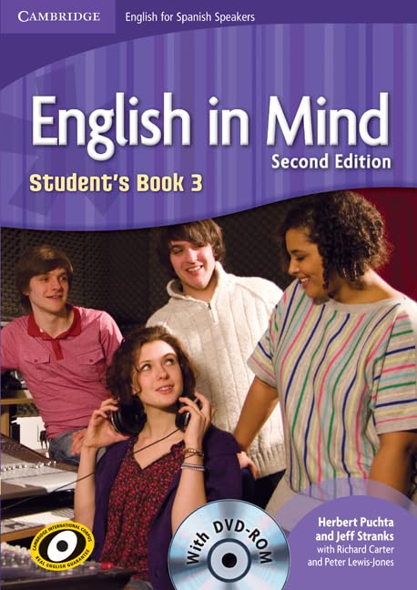 English in Mind for Spanish Speakers Level 3 Student's Book with DVD-ROM Foreign Languages ​​& Dictionaries