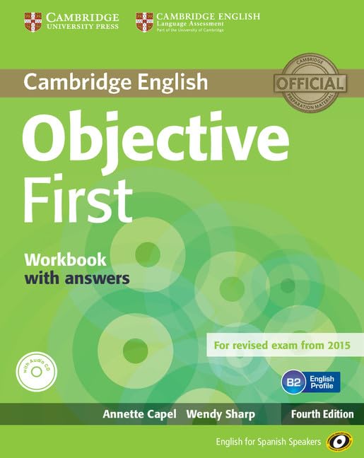 Product Image: Objective First (4th ed.) Workbook with Answers with Audio CD (FCE 2015)
