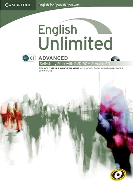 English Unlimited for Spanish Speakers Advanced Self-study Pack (Workbook with DVD-ROM and Audio CD) book
