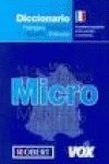 Diccionario Micro Francais-Espagnol - Frances-Espanol/ French-Spanish Micro Dictionary General education