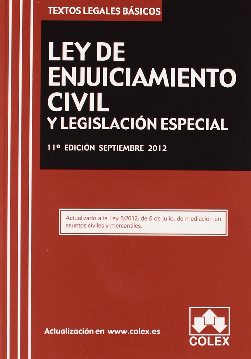 Ley de enjuiciamiento civil y legislación especial Learning & Reference