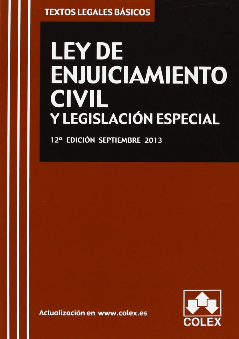 Ley de enjuiciamiento civil y legislación especial (textos legales basicos) Books