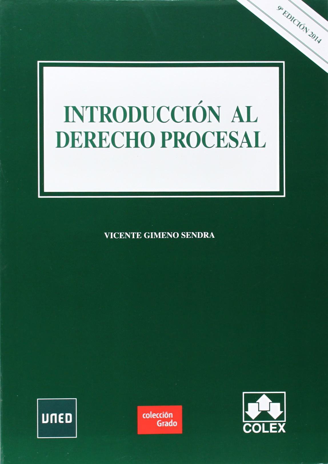 Introducción al derecho procesal 9ª ED. book