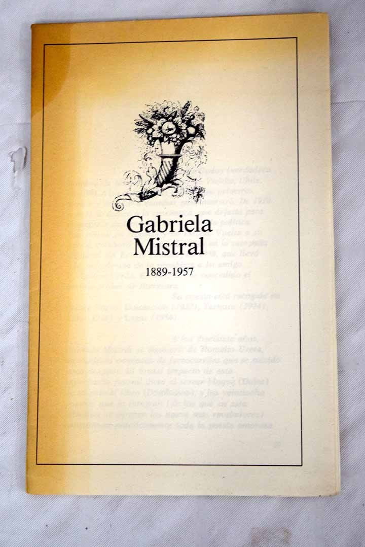 Product Image: Gabriela Mistral. 1889-1957