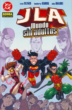JLA, Mundo sin adultos book