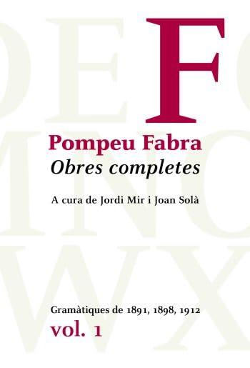 Gramàtiques de 1891, 1898, 1912 (OCPF) Social Sciences
