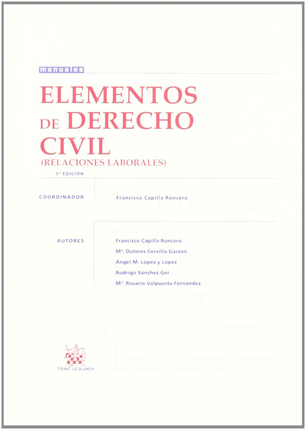Elementos de Derecho civil (relaciones laborales) book