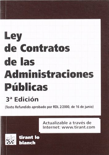 Ley de Contratos de las Administraciones Públicas 3ª Edición 2003 book