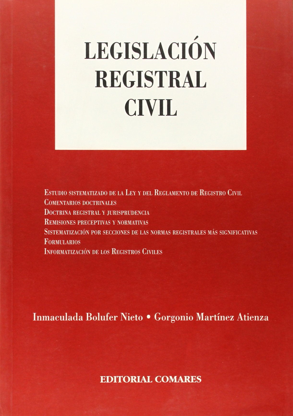 Legislación registral civil Law