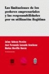 LIMITACIONES DE LOS PODERES EMPRESAR Books