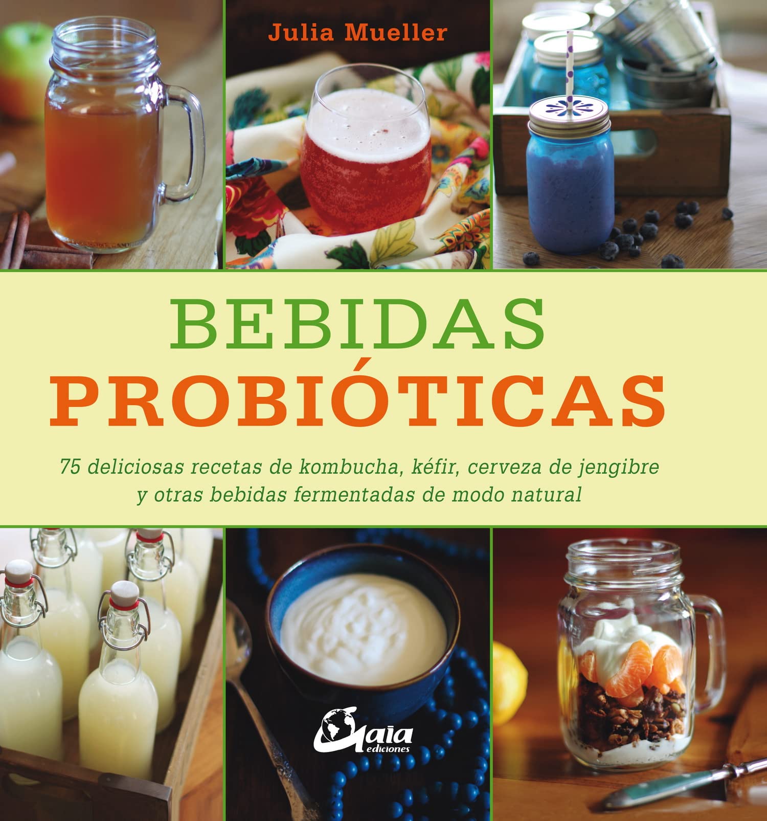 Bebidas probióticas: 75 deliciosas recetas de kombucha, kéfir, cerveza de jengibre y otras bebidas fermentadas de modo natural book