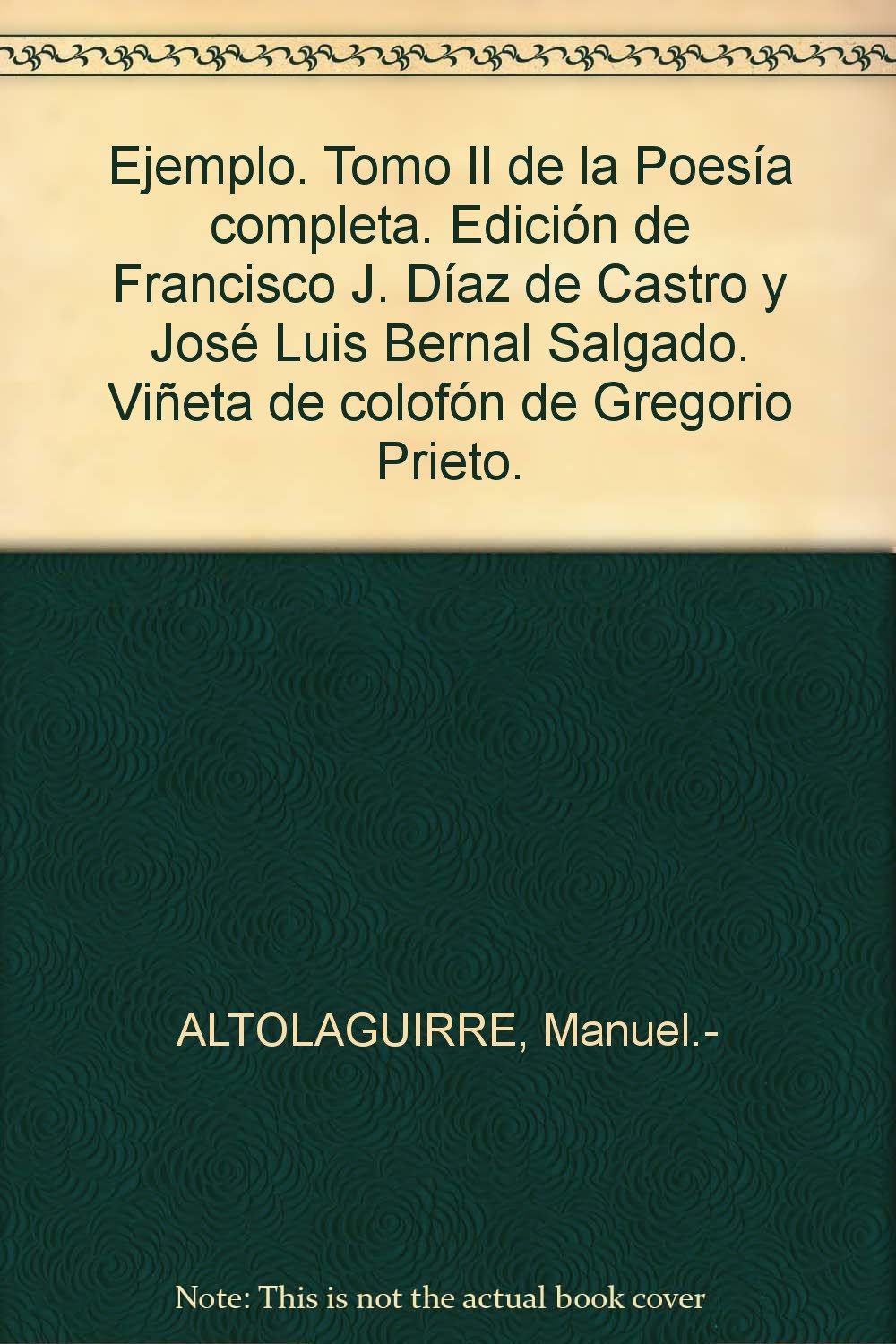 Poesía completa: Ejemplo (Otros títulos, Band 74) Books