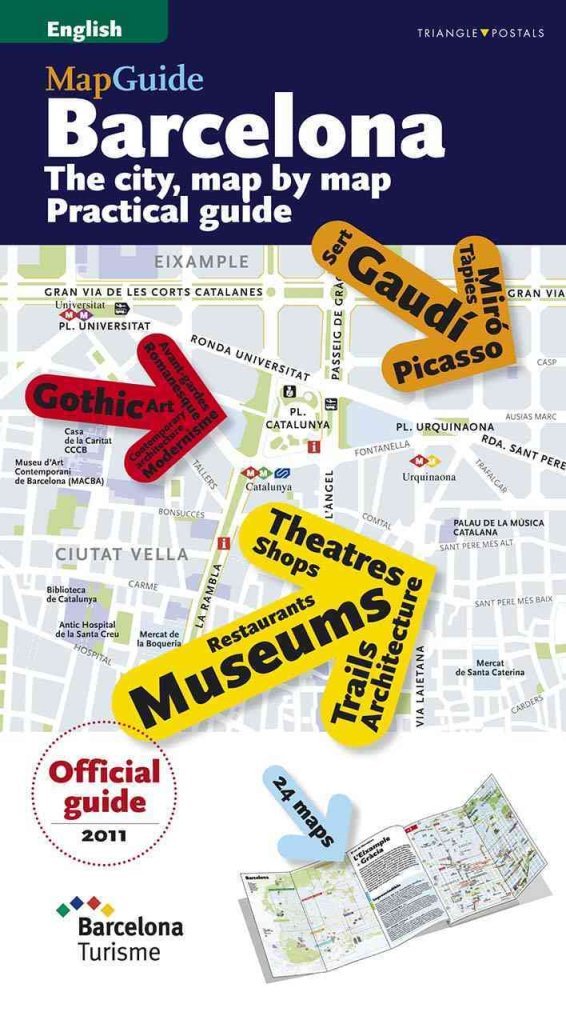 BARCELONA PLANO GUIA (INGLES) OFICIAL 2011 Architecture
