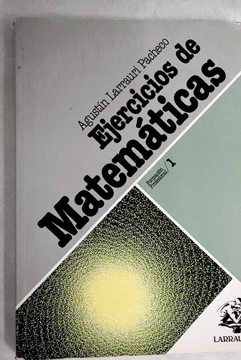 Ejercicios de Matemáticas: Formación profesional 1 Books