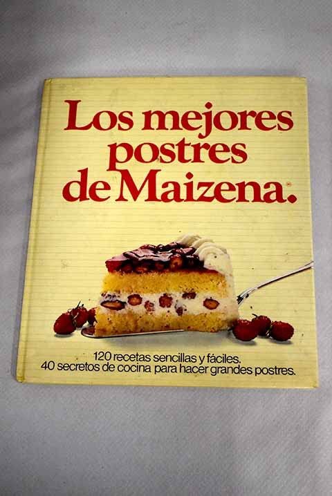 los mejores postres de maizena book
