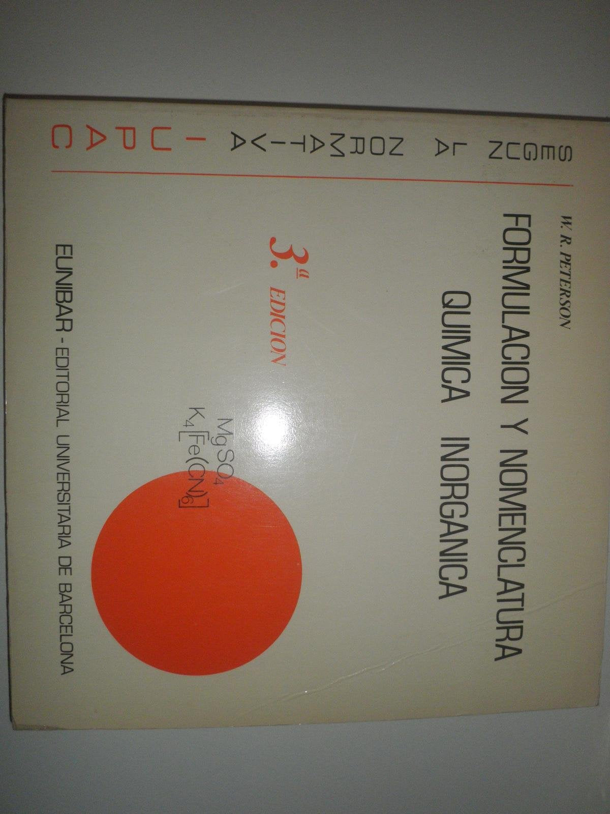 Formulación y nomenclatura química inorgánica Books