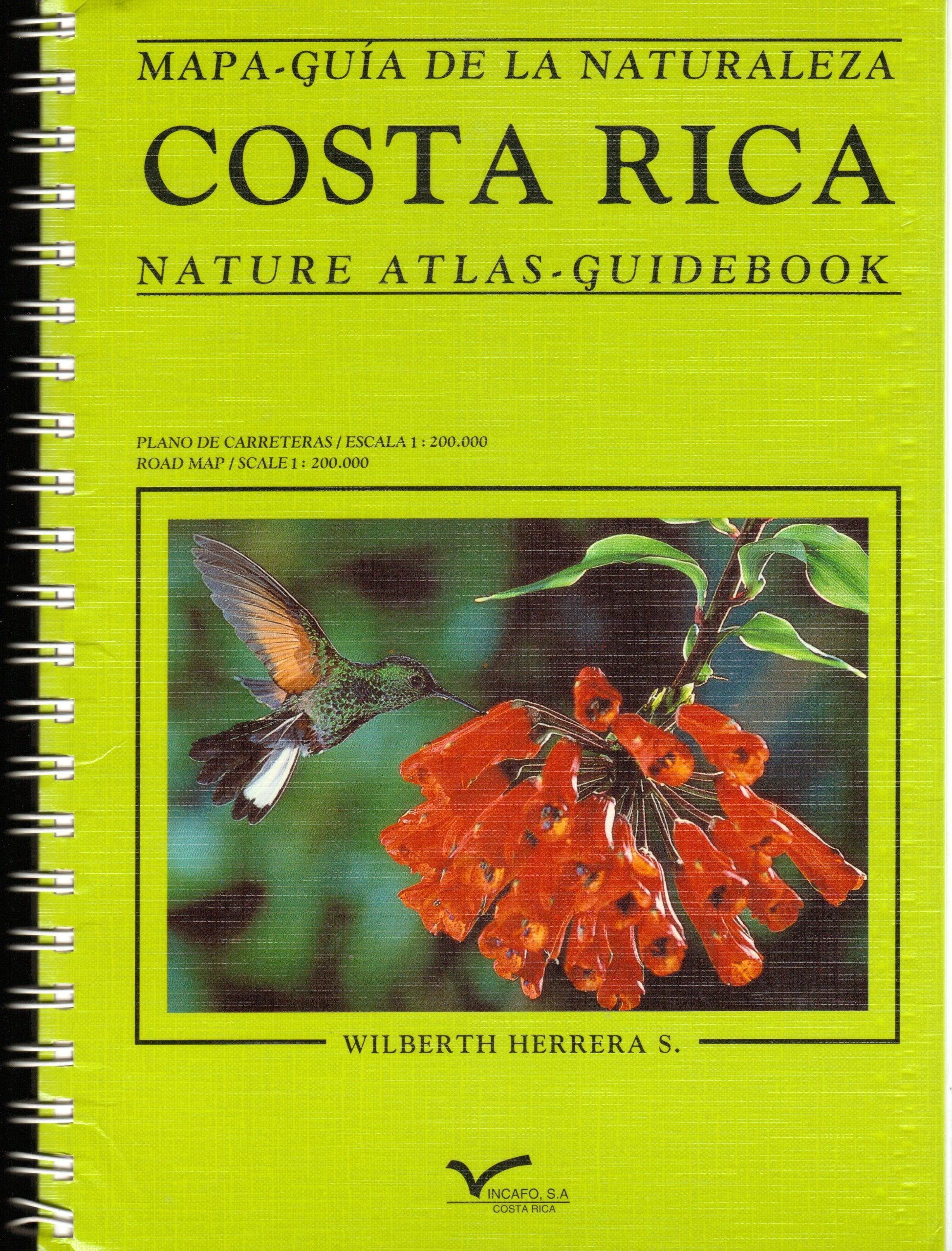 Costa Rica: Mapa-guia de la naturaleza: Nature Atl Books