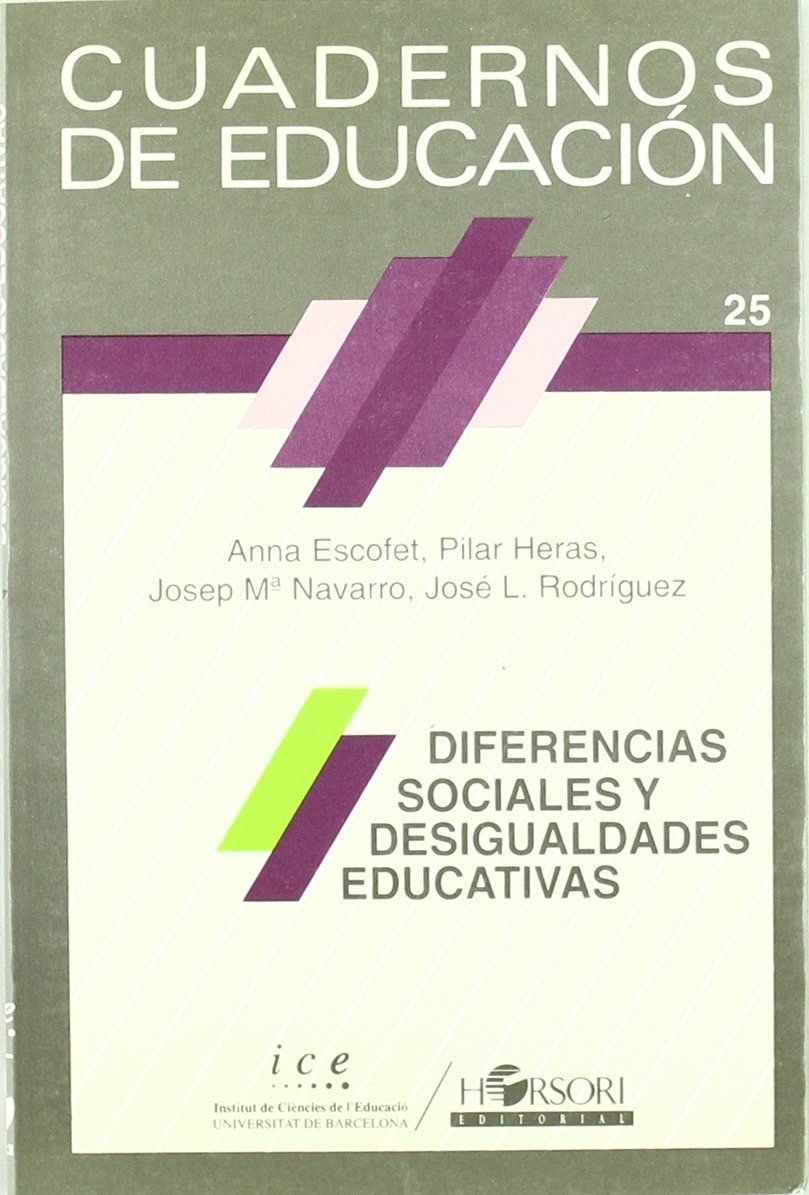 Diferencias sociales y desigualdades educativas (Cuadernos de educación, Band 25) Study Guides