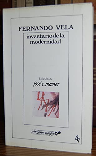 Inventario de la modernidad: ensayos Fernando Vela ; Books