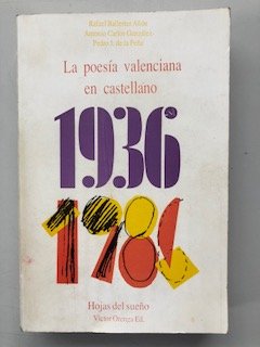 POESIA VALENCIANA EN CASTELLANO 1936 - 1986 Books