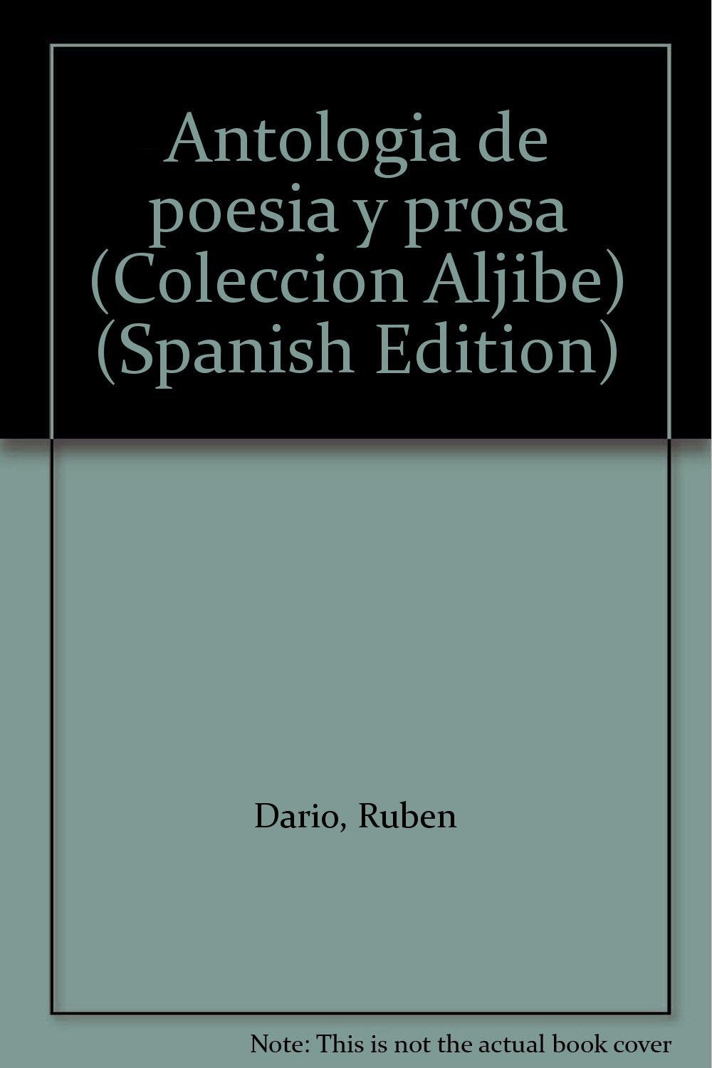 Antología de poesía y prosa book