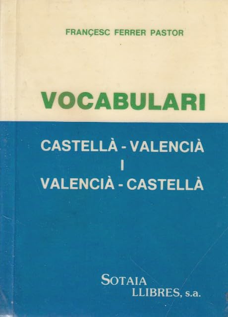 Vocabulari castella-Valencia, Valencia-castella book