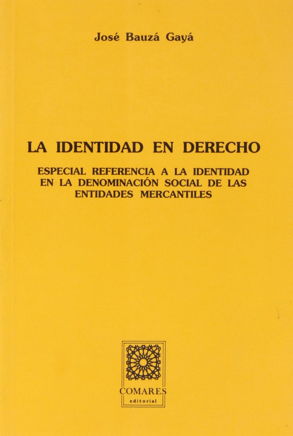 Identidad en derecho, la Law