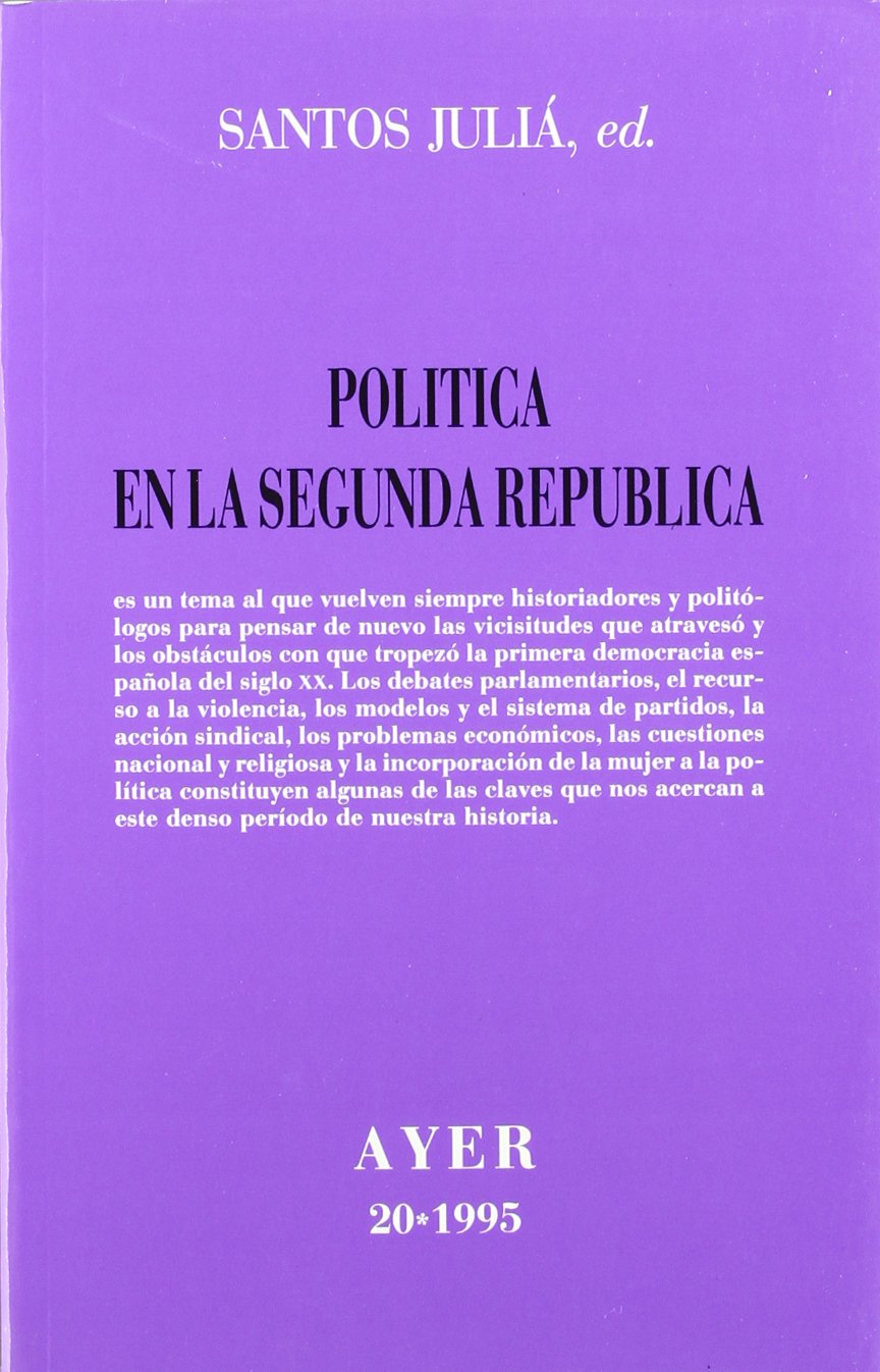 Politica en la segunda republica book