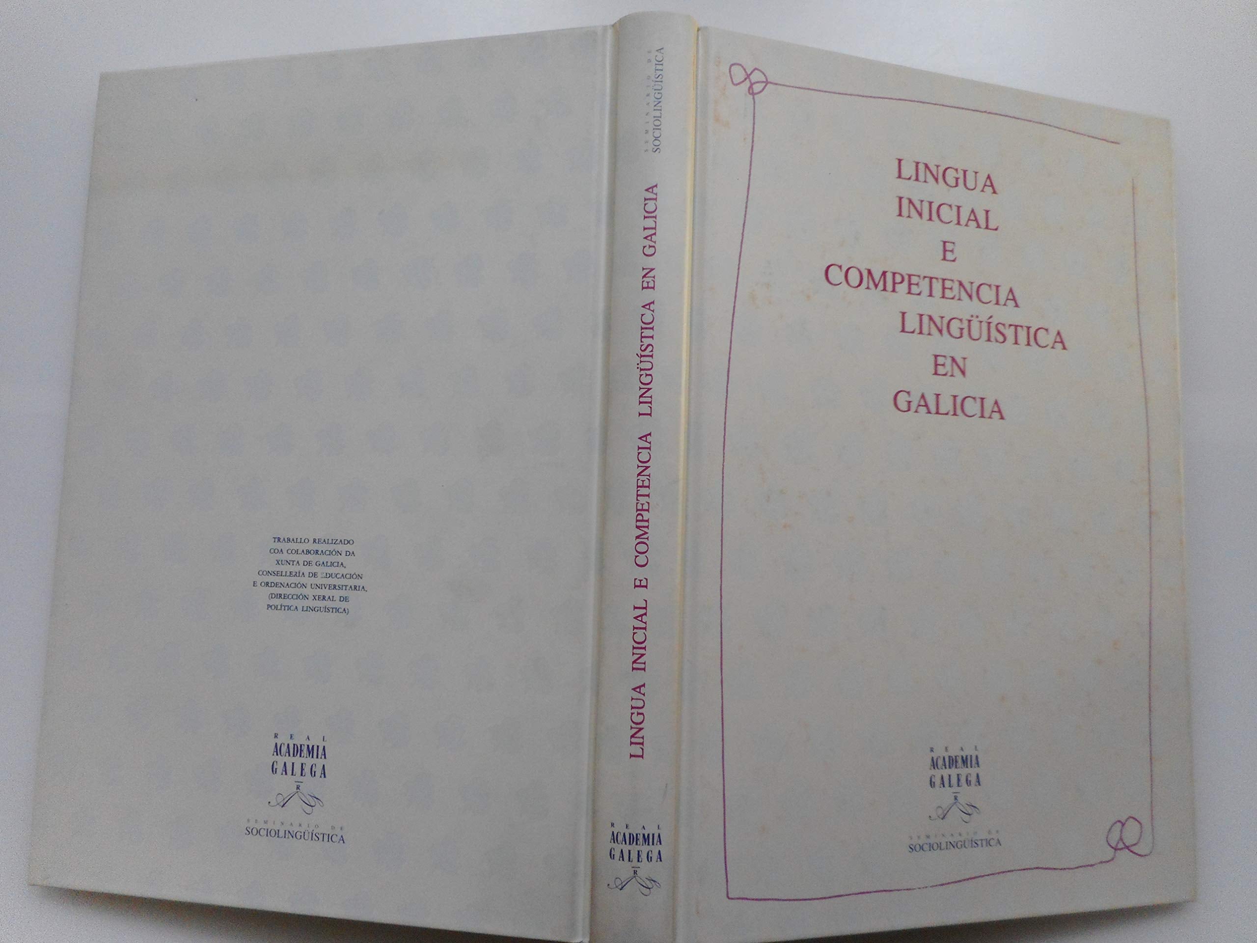 Lingua inicial e competencia linguistica en Galicia book
