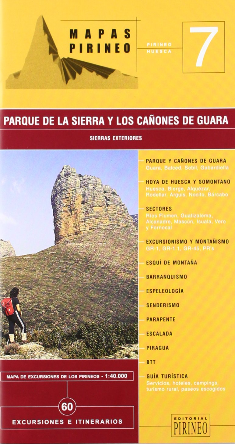 Guía mapa excursionista del Parque de la Sierra y Cañones de Guara book