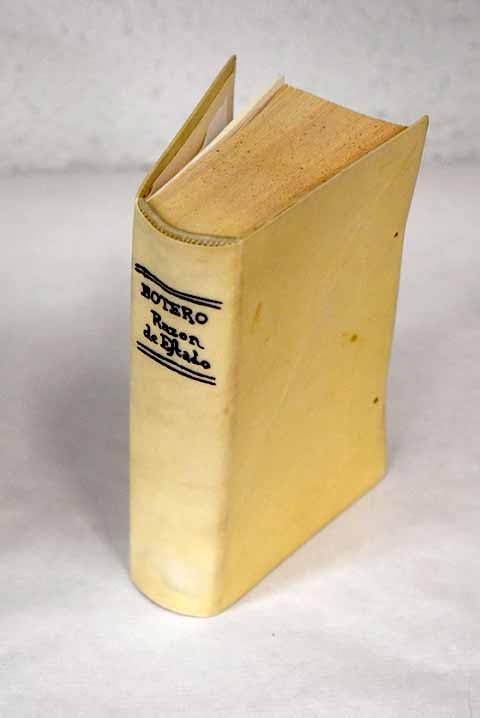 Diez libros De la razón de Estado: con tres libros De las causas de la grandeza y magnificencia de las ciudades de Iuan Botero Books