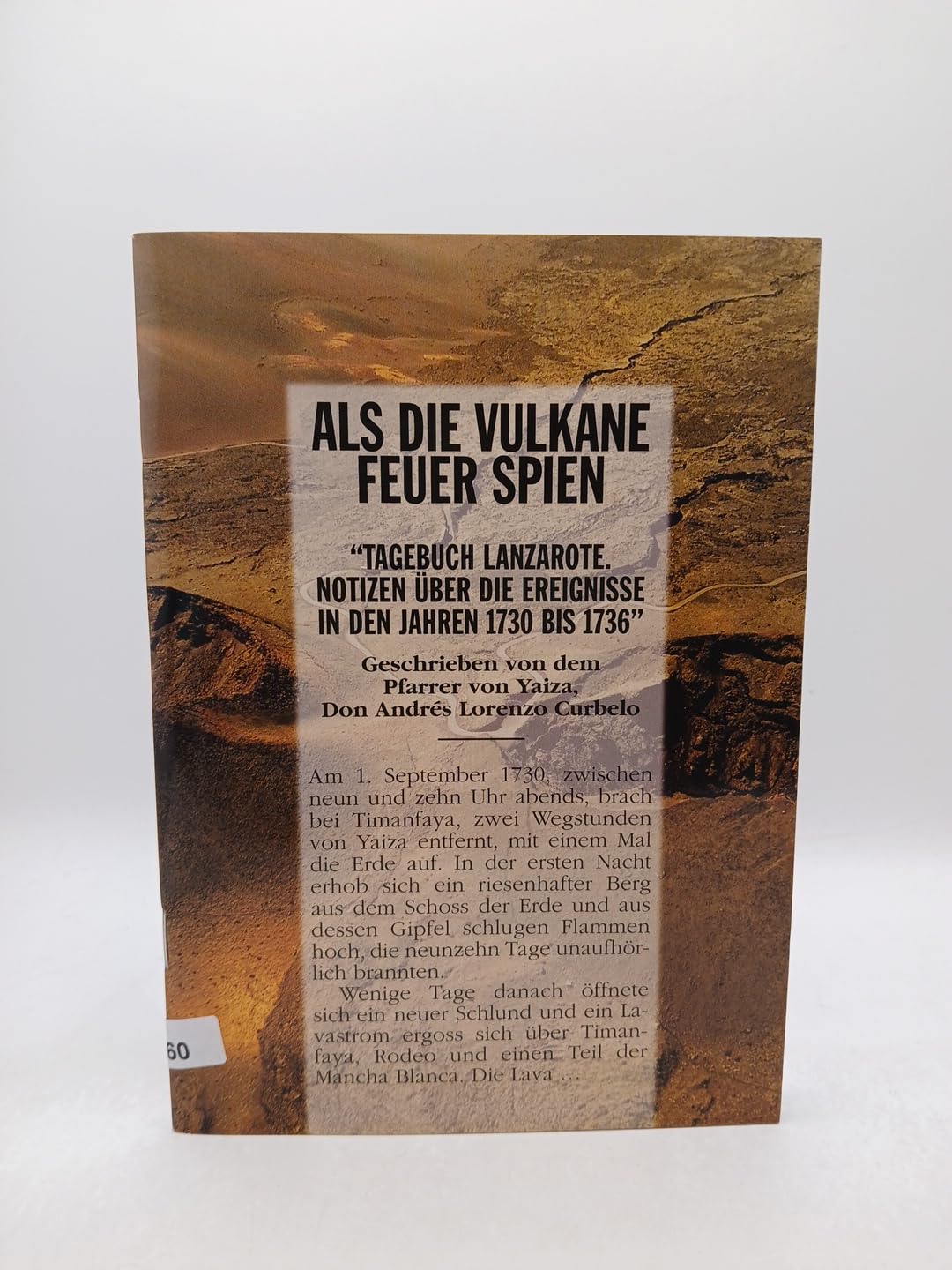 Als Vulkane Feuer spien. "Tagebuch Lanzarote. Notizen über die Ereignisse in den Jahren 1730 bis 1736". Books