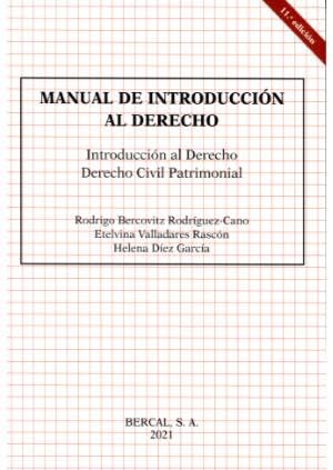Manual de Introducción al Derecho. Introducción al Derecho. Derecho civil patrimonial. book