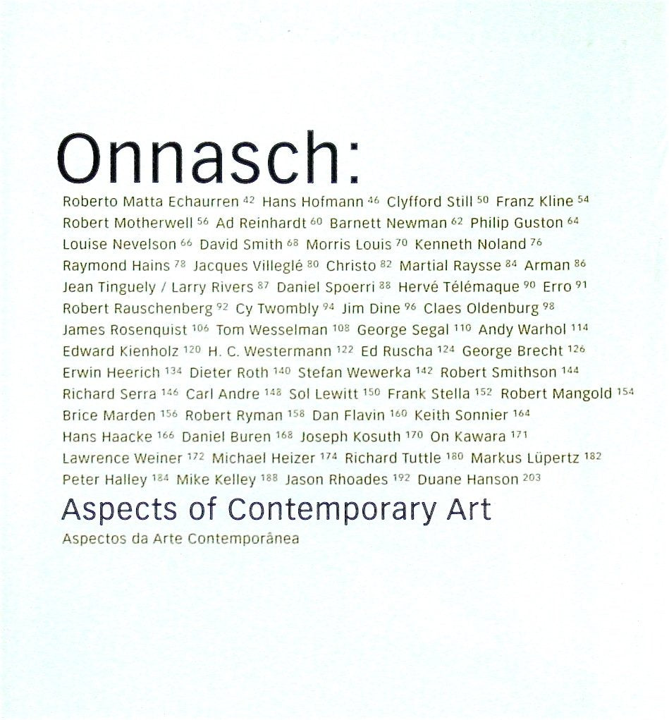 The Onnasch Collection: Aspects of Contemporary Art Architecture