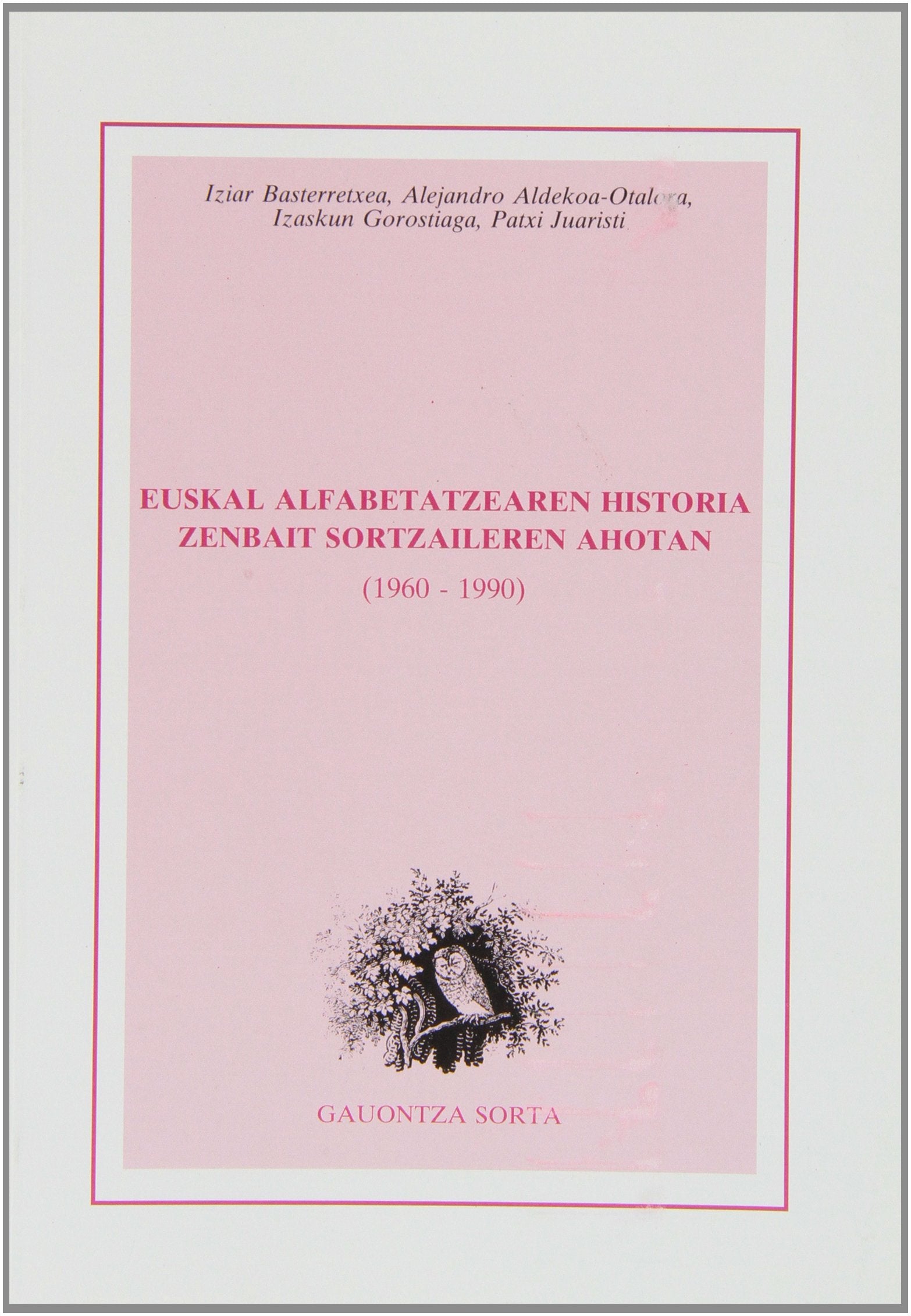 Euskal Alfabetatzearen Historia Zenbait Sortzaileren Ahotan Books